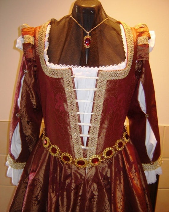 CUSTOM Renaissance Venetian Courtesan Costume Gown Dress