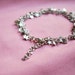 Stars bracelet - a delicate, ruffled with tiny sparkling little start - adjustable bracelet perfect to celebrate every day - silver