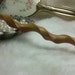 Curly Q Hair Stick With Canary Wood and Goncalo Alves