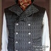 40 -42 " chest 'Black Dandy' gothic steampunk double breasted Waistcoat / vest limited edition