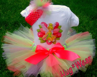 Custom Tinkerbell Birthday Shirt + Tutu Outfit (any age)