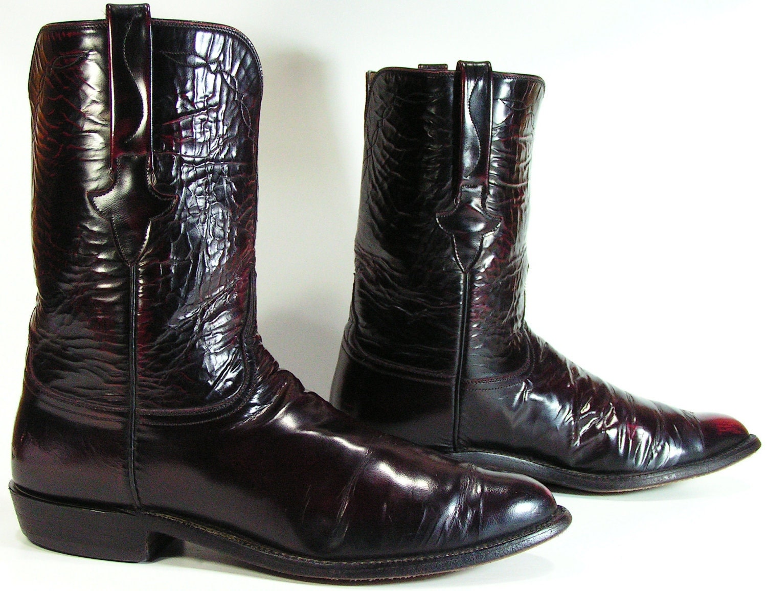 vintage cowboy boots mens 11.5 EE lucchese classics ropers