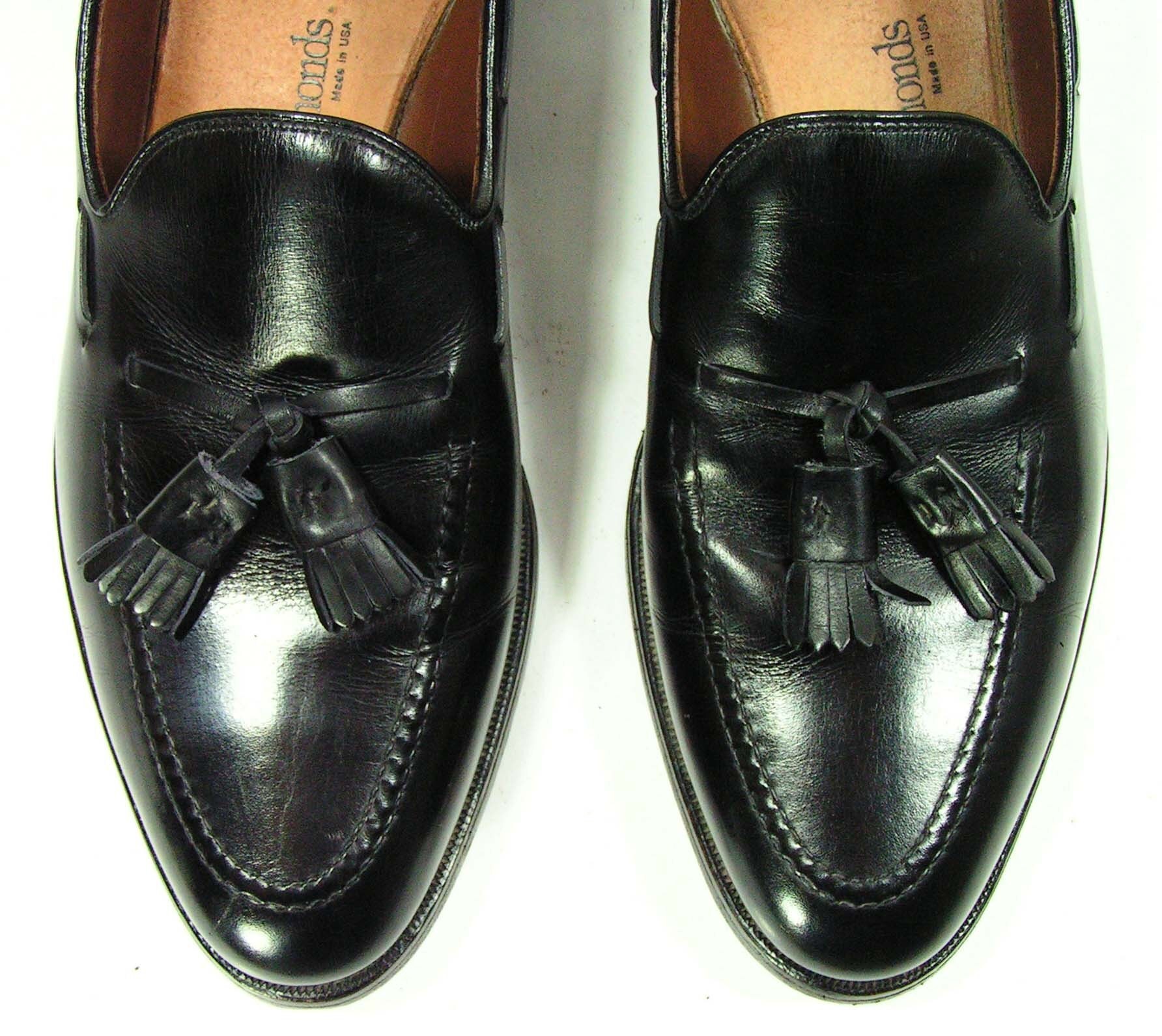 Vintage Allen Edmonds Grayson loafers shoes mens 10 B black