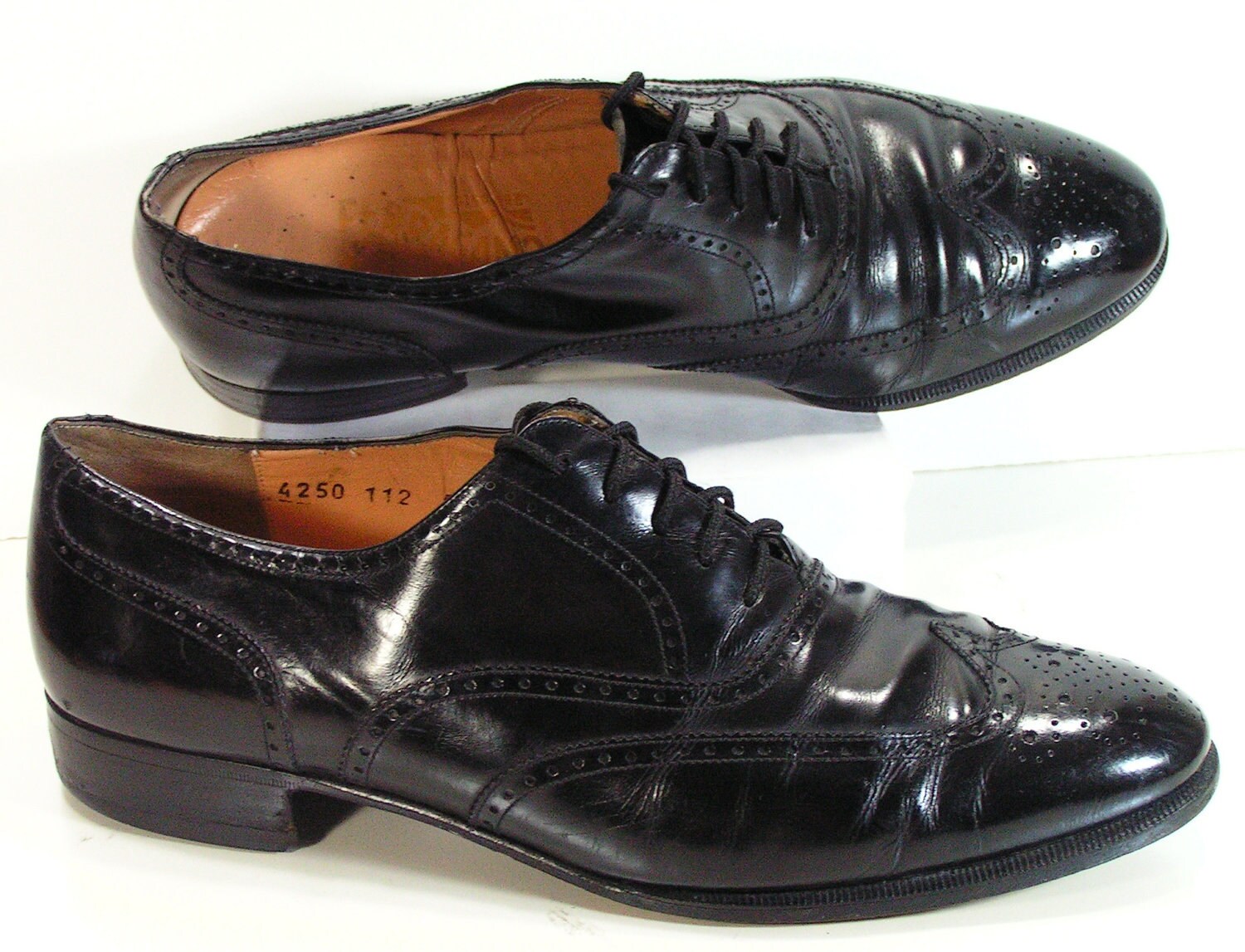 salvatore ferragamo dress shoes mens 9 e by vintageshoescloset