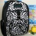 Backpack With Monogram Upcycled PBTeen (Large Size) -- Black Damask