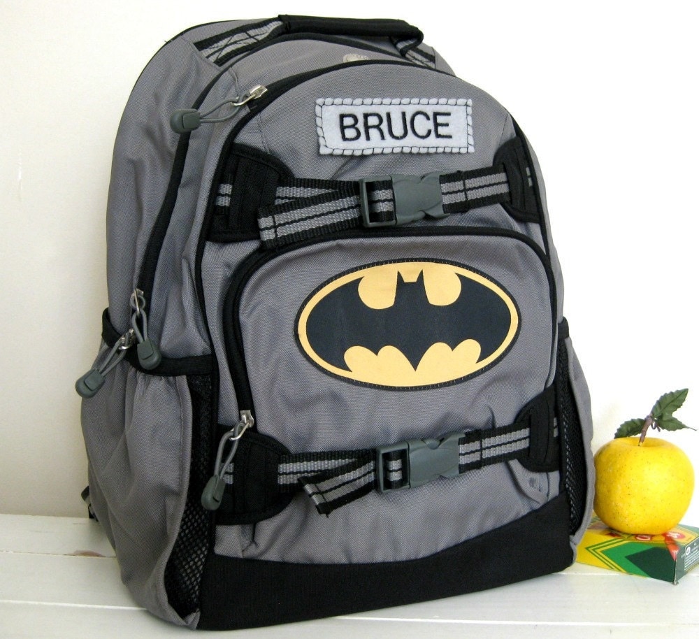 Personalized Kids Backpack Large Size Batman