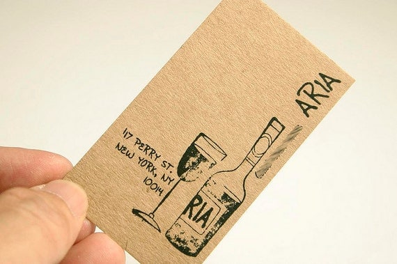 Brown Paper Bag Business Cards