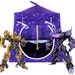 Toy Pop Up Tent, Sleeping Bags, shades of purple, gold star print fabric