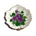 Vintage Ring Dish Porcelain Tea Bag Holder Victorian Violets Spring Decor
