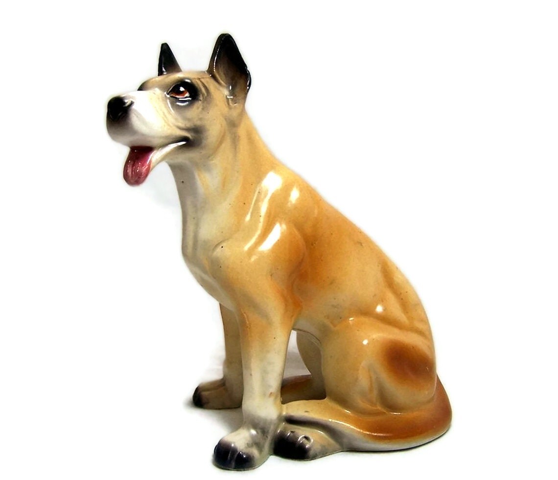 ceramic great dane statue