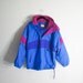 25% OFF - Vintage 80s Neon Pink Blue Ski Parka Jacket - S