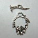 Flower Pewter Toggle Clasp Findings Designs Jewelry Necklaces (1)