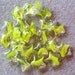 Glass Star Yellow and Clear Beads Loose Lot (22)