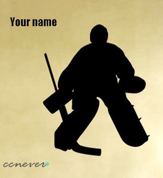 Hockey Goalie Personalized Name Sports GameRemovable