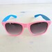 neon pink electric blue 80s vintage sunglasses