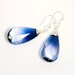 Earrings Swarovski faceted teardrop airopal/ sterling silver