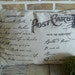 SALE - HALF PRICE - French Address Post Card Pillow