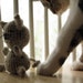 Crocheted Sleepy Kitty Amigurumi Toy