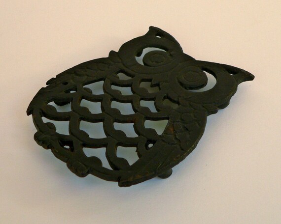 Cast Iron Owl Trivet By Violetqvintage On Etsy