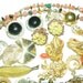 Vintage Destash Craft scrap rhinestones and More Jewelry lot