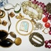 Vintage Wearable Destash Jewelry lot Necklace Earrings Pins and more
