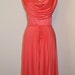 SALE Vintage 1970s Rose Pink Evening Gown Small