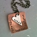 blessed beyond measure...Hand Stamped Personalized Necklace