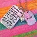NEW-I'll LOVE you Forever, I'll Like You For Always. As Long As I'm Living, My Baby You'll Be....Hand Stamped Necklace