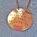 NEW-So there's this boy/girl he/she kinda stole my heart. He/she calls me mom...Hand Stamped Necklace