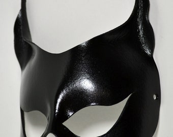 Catwoman Leather Mask Halloween Harley Quinn Gotham City Batman SDCC DC Comics Geek Batgirl Cosplay Costume - Available Any Basic Color
