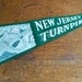Large New Jersey Turnpike Souvenir Pennant - Kitschy Cool Road Trip Fun