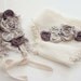 newborn photography prop - newborn diaper set - head wrap - ruffle wrap