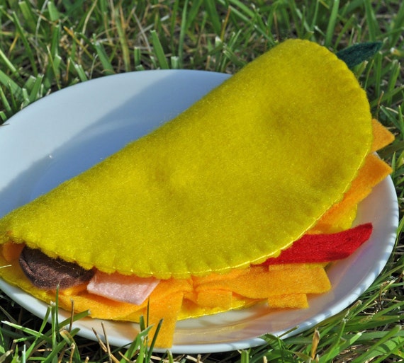 Felt Food - Omelet Set Ready to Ship Reserved for Jodi