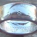 1984 Kennedy Half Dollar Coin Ring in a size 9