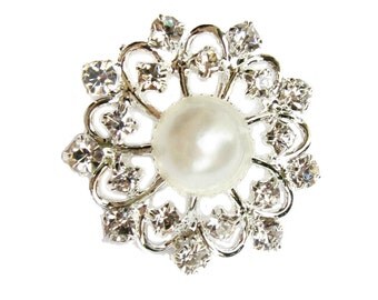 5 Crystal Rhinestone Buttons Star shape for wedding by olifstudio