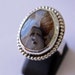 Chalcedony Stone Ring Wide Band, What do you See Mystery Ring Size 6.5