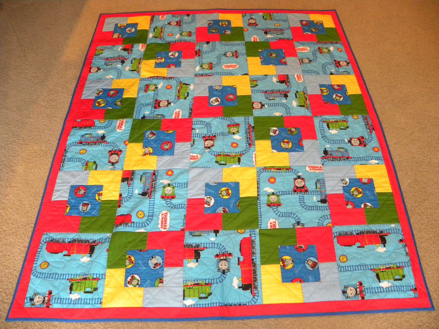 Thomas the Train Toddler quilt