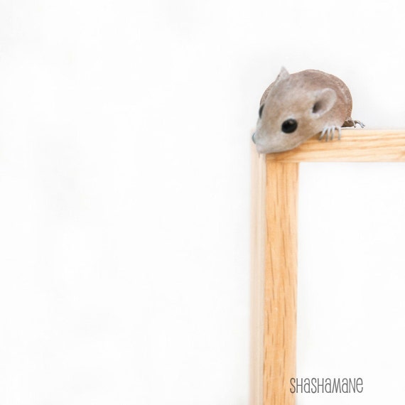 There is no spoon. Mouse 8x8 photo print by by