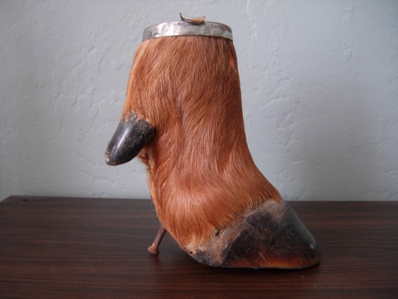 Antique Elk Hoof Ashtray