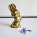 Brass Bunny Rabbit Figurine/ Paperweight