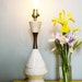 RESERVED for Erinn - Danish Modern Teak Neck Pottery Lamp
