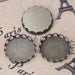 60PCS 18mm Brass Antique Bronzed Round Lace Frame Cabochon Mountings Wholesale