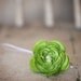 Green Ranunculus Flower Headband. Last One, newborn size