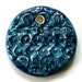 Handmade Artisan Ceramic Pendant in Williamsburg Blue WILLBLUP9