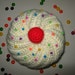 Cupcake Hat with Sprinkles in Chocolate and Cream Frosting - Made To Order