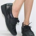 Vintage grunge granny barn boot womens black oxford pixie lace up woven 8.5 M B AUS 7 UK 6 EUR 39