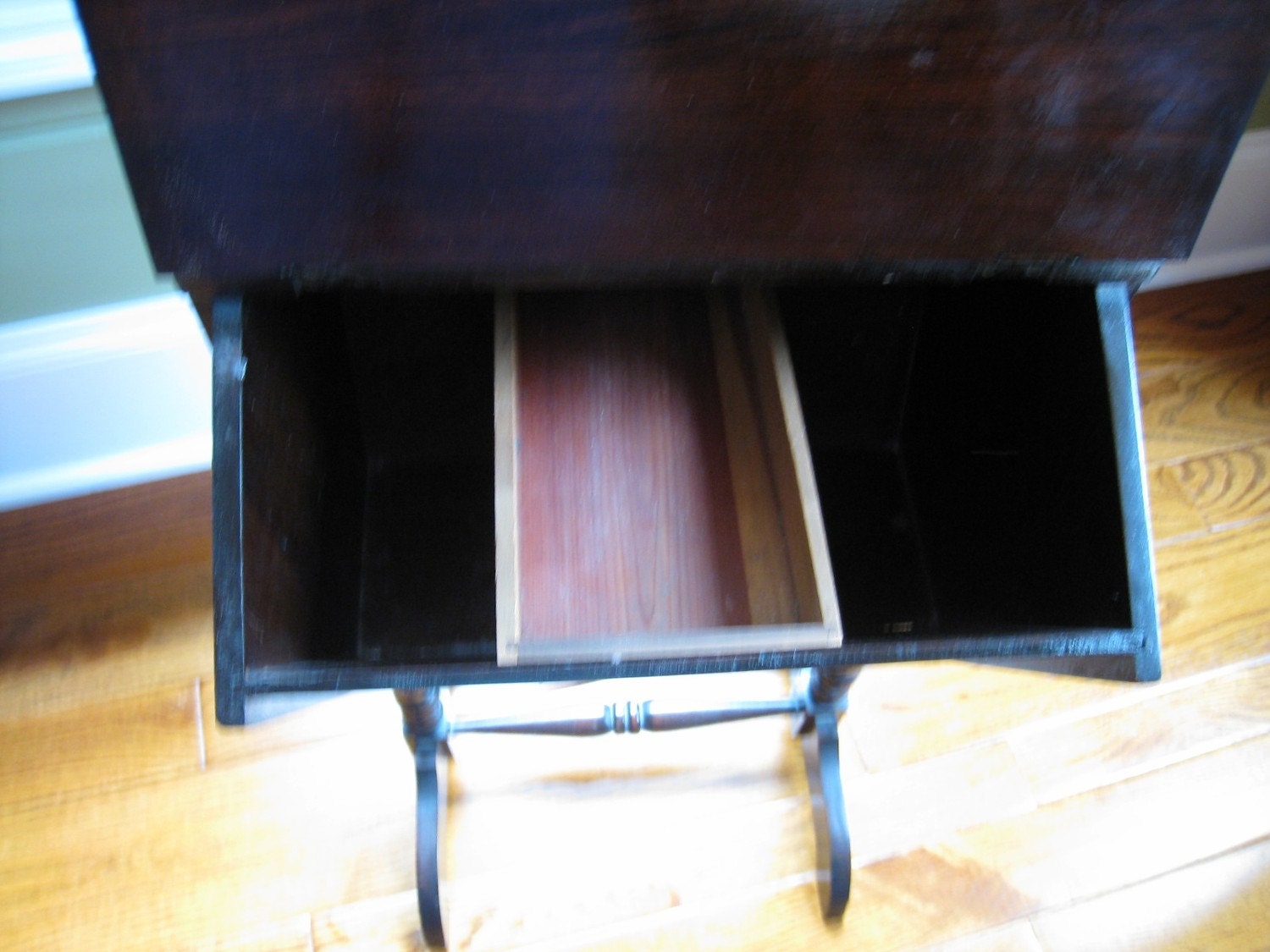 Vintage Wood Sewing Box Stand