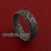 Damascus Steel Ring Acid Finish Wedding Band