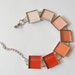 Coral Ombre Paint Chip Bracelet