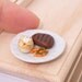 Miniature Dollhouse Steak Set Dinner